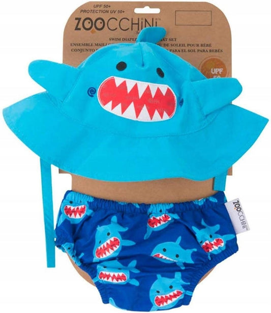 ZOOCCHINI couche de bain + chapeau 3-6 mois