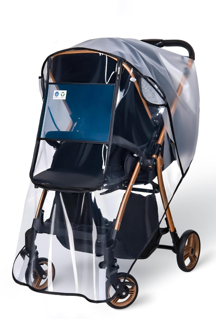 BEMECE housse de pluie universelle pour poussettes avec fenêtre