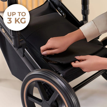 KINDERKRAFT PRIME2 PRO 3w1 wózek wielofunkcyjny do 22kg + fotelik MINK PRO – DARK GREEN – zdjęcie 12