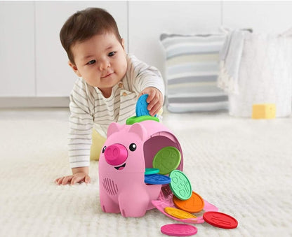 FISHER-PRICE interaktywna świnka skarbonka ruch i dźwięki  J. ANGIELSKI