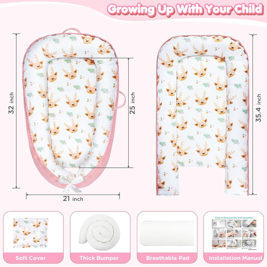URMYWO nid cocon pour bébé 0-12 mois