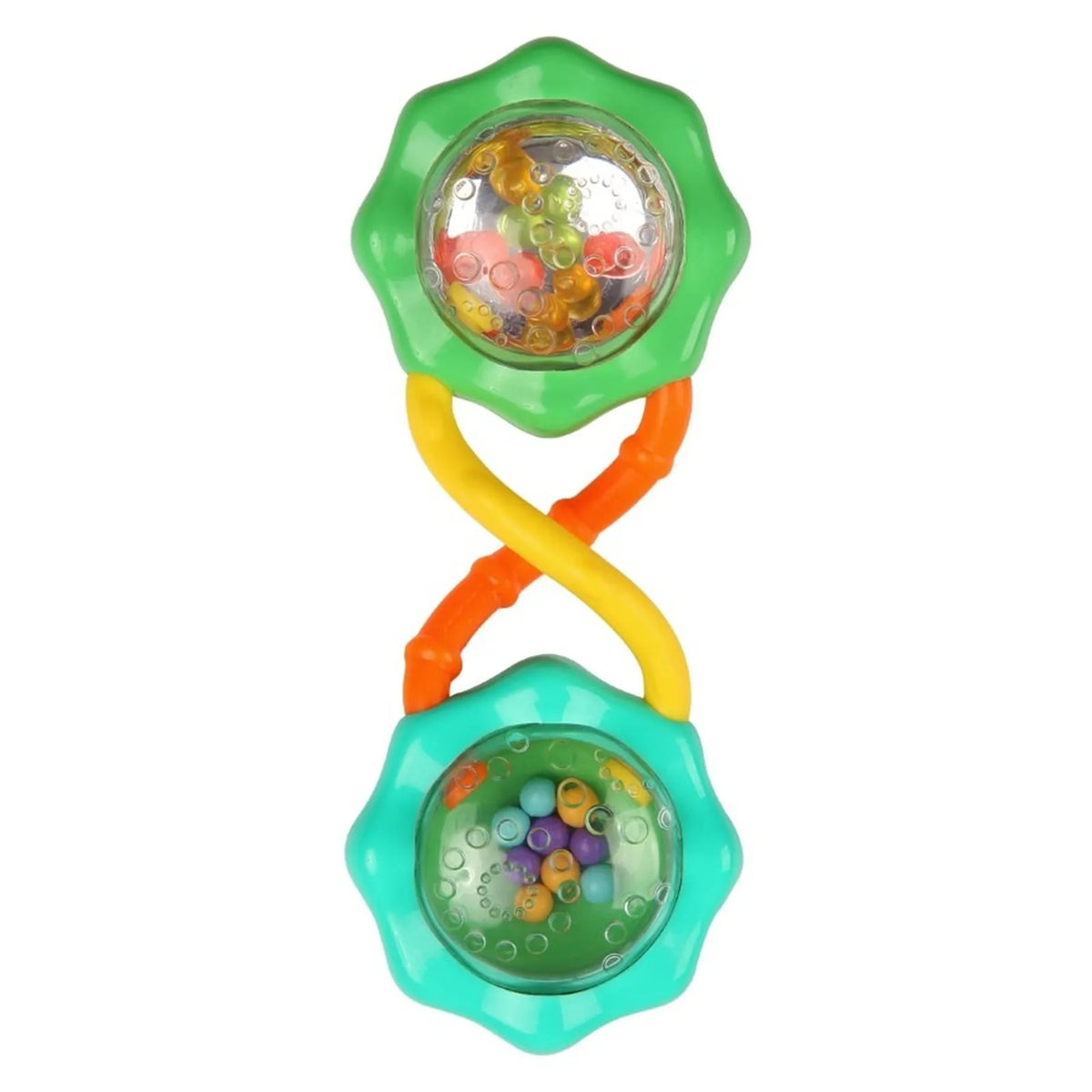 BRIGHT STARTS Anneau de dentition et hochet 5,5 x 14 cm