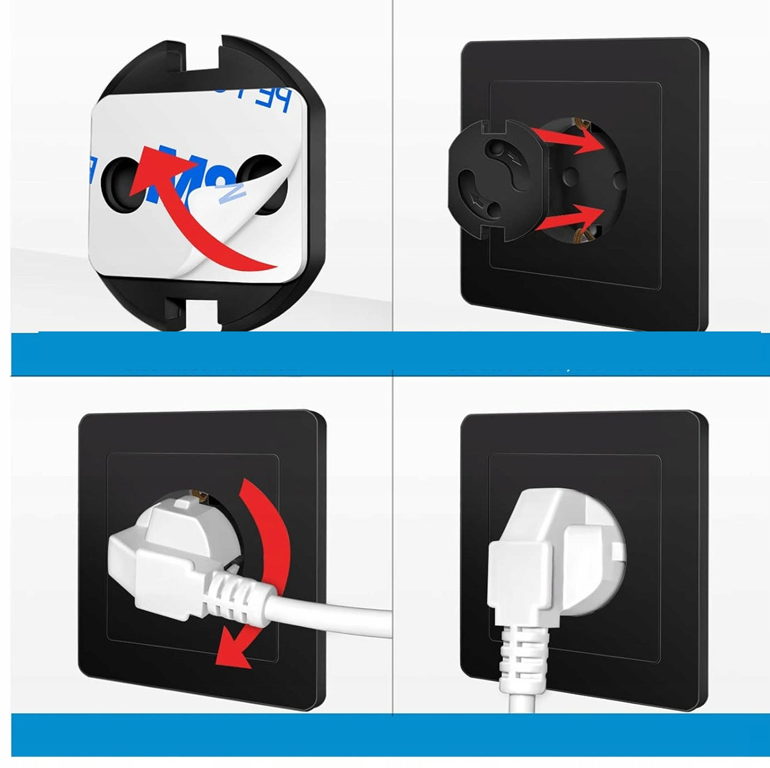 NORJEWS childproof electrical outlet covers x1