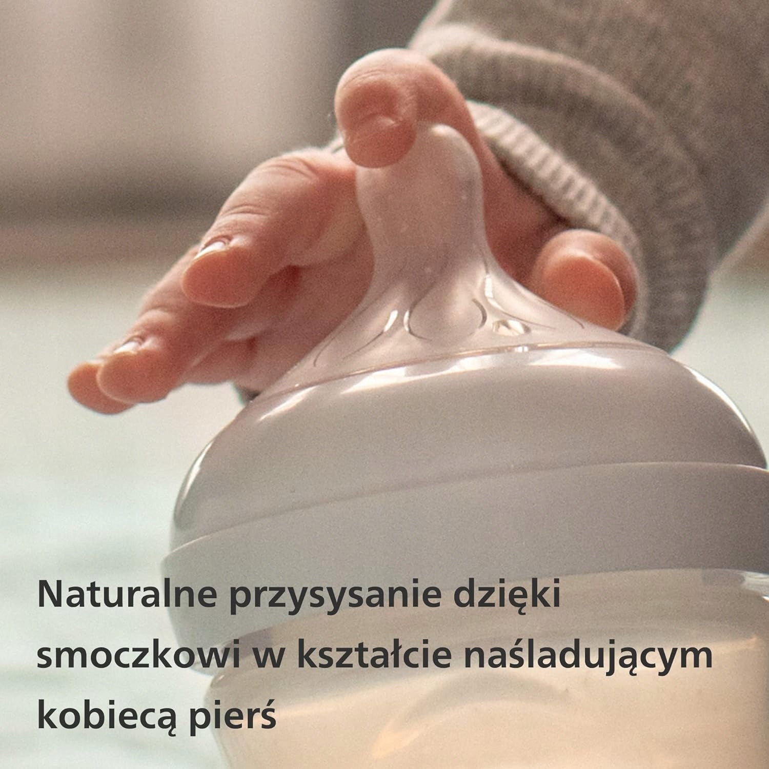 PHILIPS AVENT Natural Response set de 3 biberoane DIN STICLĂ + tetină