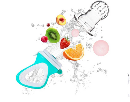 MELARQT anneau de dentition distributeur de fruits pour enfants 3-12m 2 pièces 6 embouts