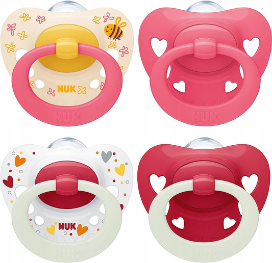 NUK SIGNATURE DAY&NIGHT smoczek uspokajający x4 6-18msc