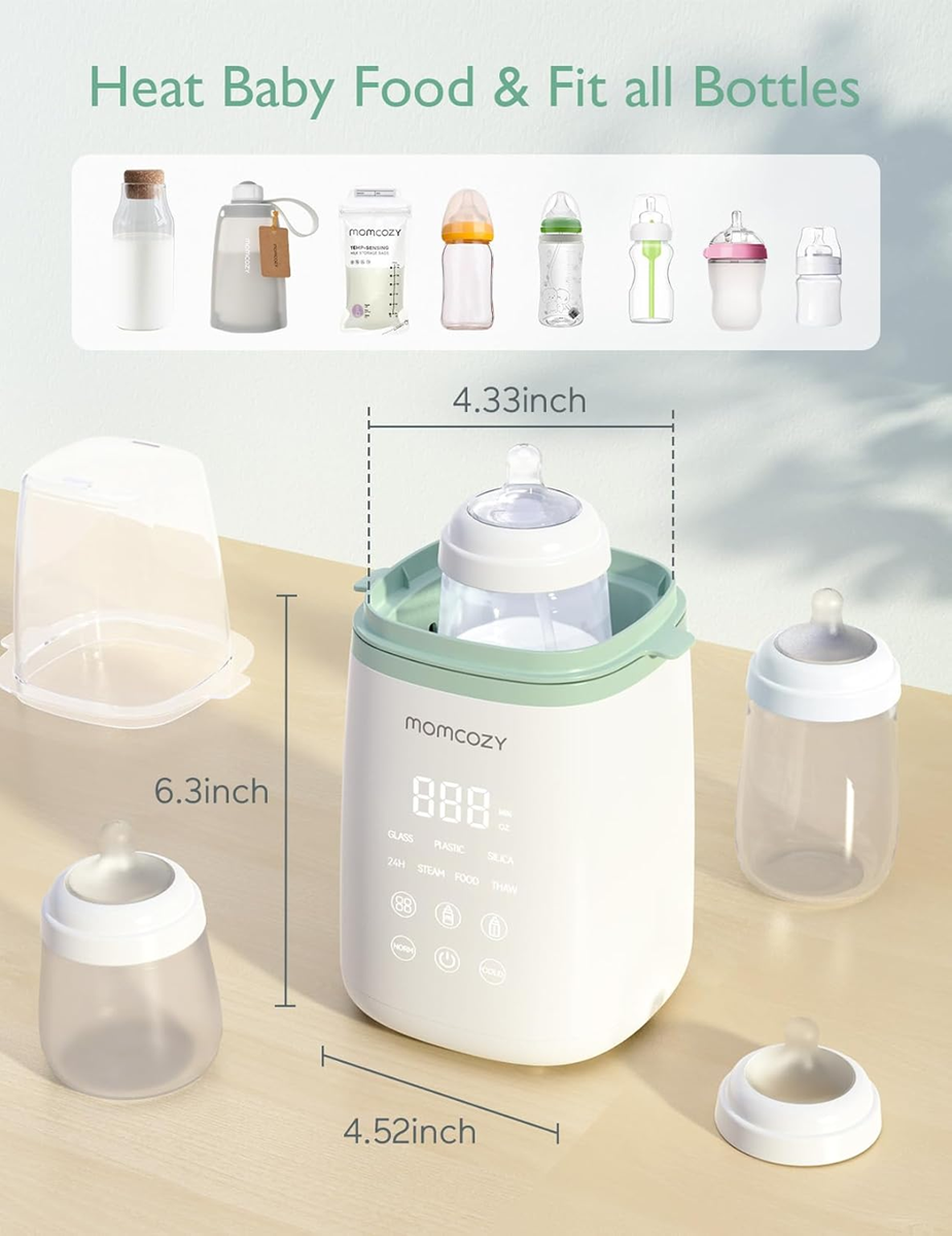 MOMCOZY chauffe-biberon et chauffe-pots 4 en 1