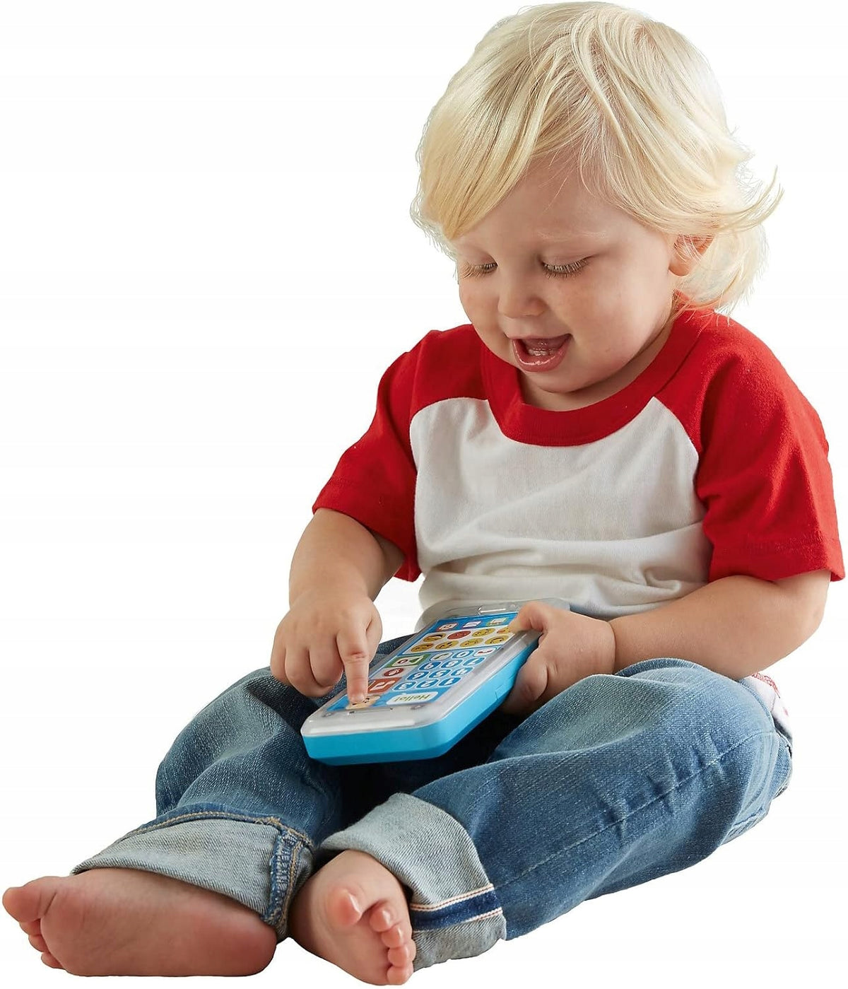 FISHER-PRICE FPR14 "nagraj wiadomość" smartfon interaktywny J.NIEMIECKI