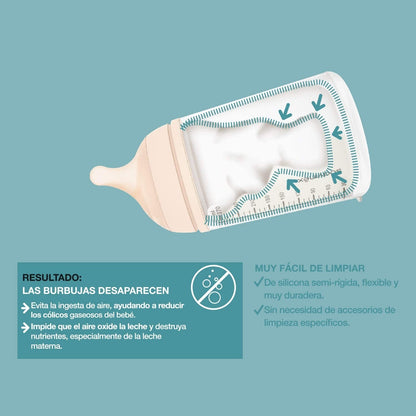 SUAVINEX ZERO ZERO Fläschchen 180 ml x2 Adaptable Flow (A) – Produktfoto 4