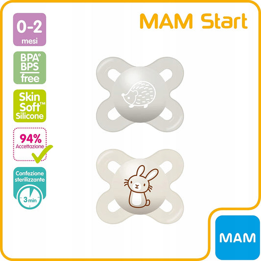 MAM START chupeta calmante 0-2m + box