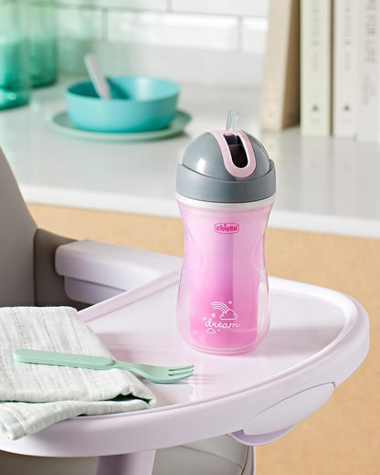CHICCO Sport Cup gobelet anti-fuite avec paille 266 ml 14 m+