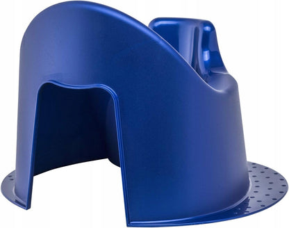 ROTHO Babydesign TOP nocnik 18 m+ niebieski, stabilny nocnik z osłoną przed rozpryskami i uchwytem