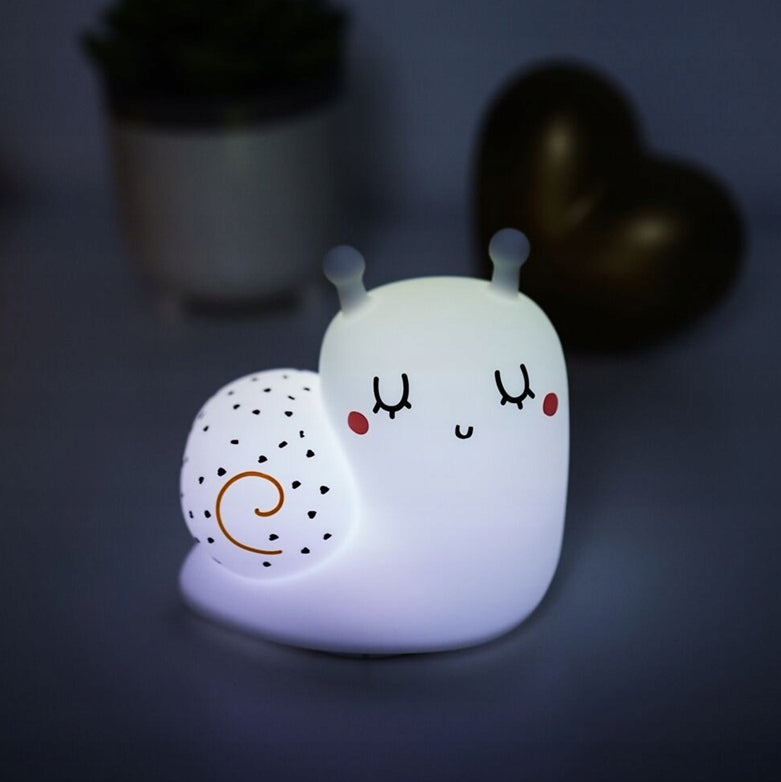 MINILAND Cosy Dreamer silikonowa lampka nocna ŚLIMAK 12,3 x 12,3 cm