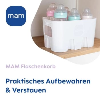 MAM Flaschenkorb white bottle storage basket