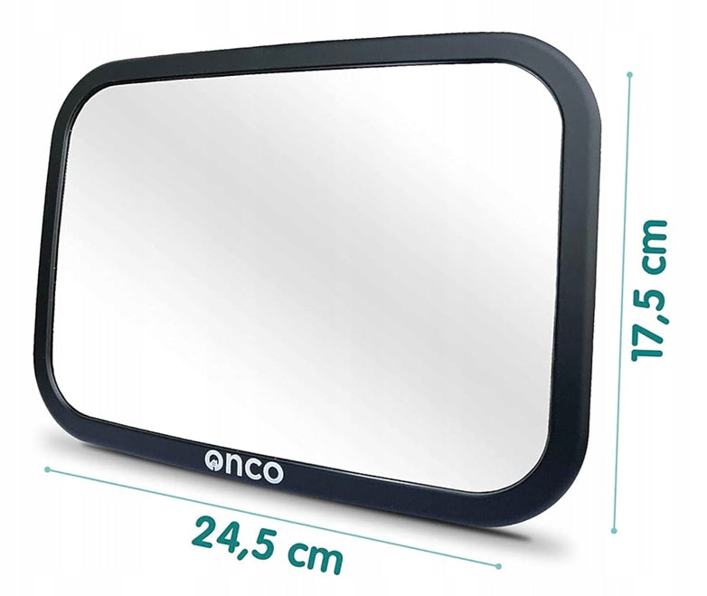 ONCO miroir de voiture pour surveiller bébé 17,5 x 24,5 cm
