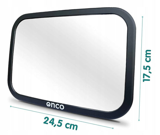 ONCO miroir de voiture pour surveiller bébé 17,5 x 24,5 cm