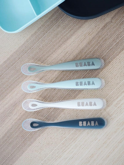 BEABA set de cuillères en silicone 4 pièces