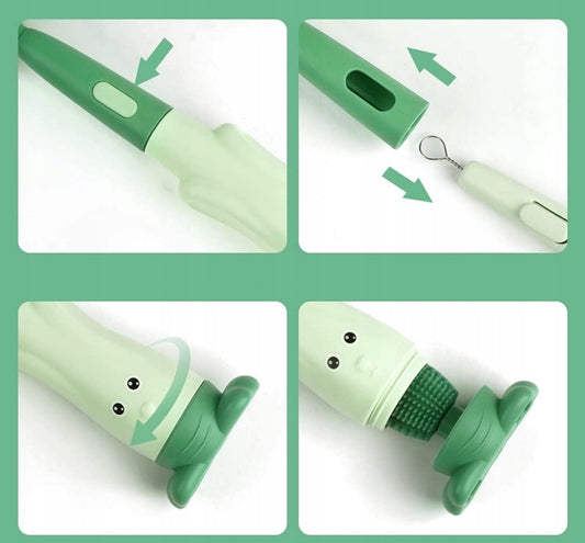 VICLOON 3-en-1 brosses en silicone pour le nettoyage des biberons, tétines et pailles 28cm