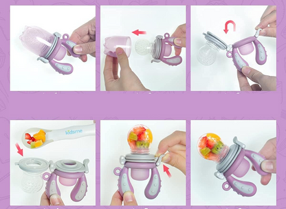 KIDSME anneau de dentition distributeur de fruits pour enfants 4-24 mois