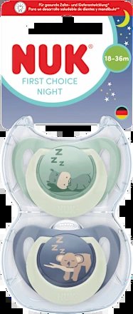 NUK First Choice Night πιπίλες 18-36 μηνών