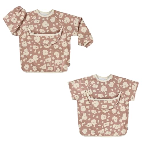 BÉABA bavoir imperméable 2-en-1 avec manches amovibles