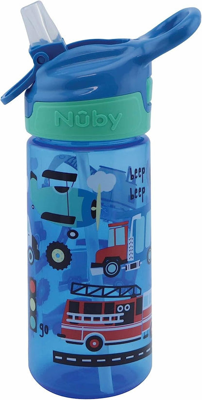 NUBY Flip-it Cup tritan sippy cup with straw and spout 3 l+ 360 ml