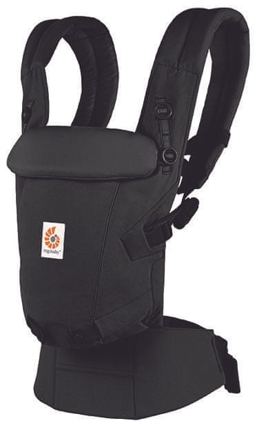 ERGOBABY ADAPT nosidełko ergonomiczne 3,2-20kg czarne, lekkie i wygodne nosidełko dla dziecka