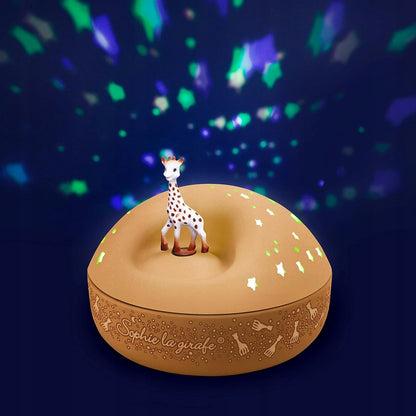 TROUSSELIER veilleuse avec boîte à musique et figurine tournante SOPHIE LA GIRAFE