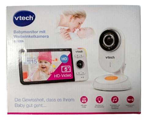 VTECH VM818 HD babyphone vidéo avec caméra grand angle et écran LCD 5"