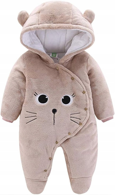 JIAMY combinaison d'hiver avec capuche 3-6 mois CHAT