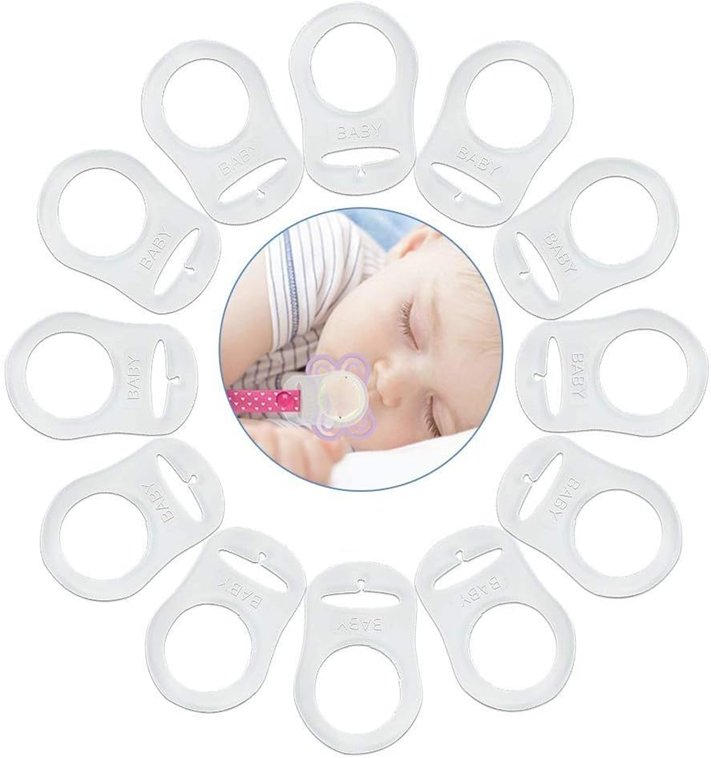 VOARGE attaches-sucette en silicone pour chaînes, lot de 12 pièces