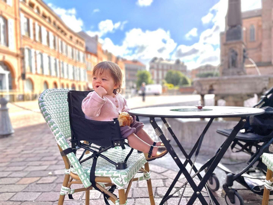 BAMBISOL chaise haute de voyage avec tablette