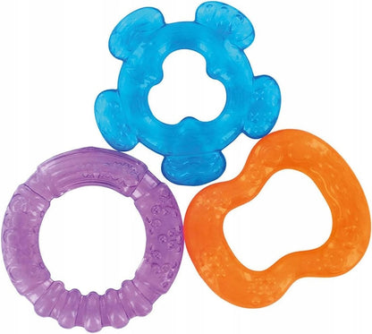 dBd anneaux de dentition en silicone rafraîchissants et massants 4 m+ 3 pièces