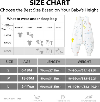 MOSEBEARS gigoteuse 2,5 TOG 6-18 mois