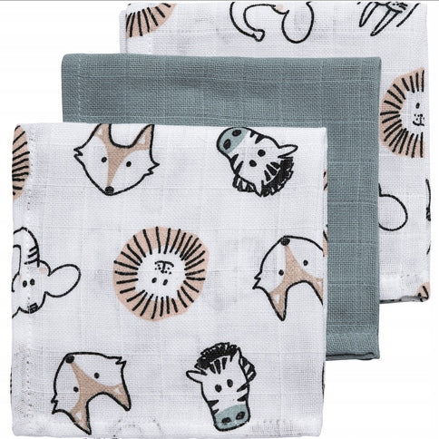 MEYCO BABY muślinowe pieluszki 30x30 x3
