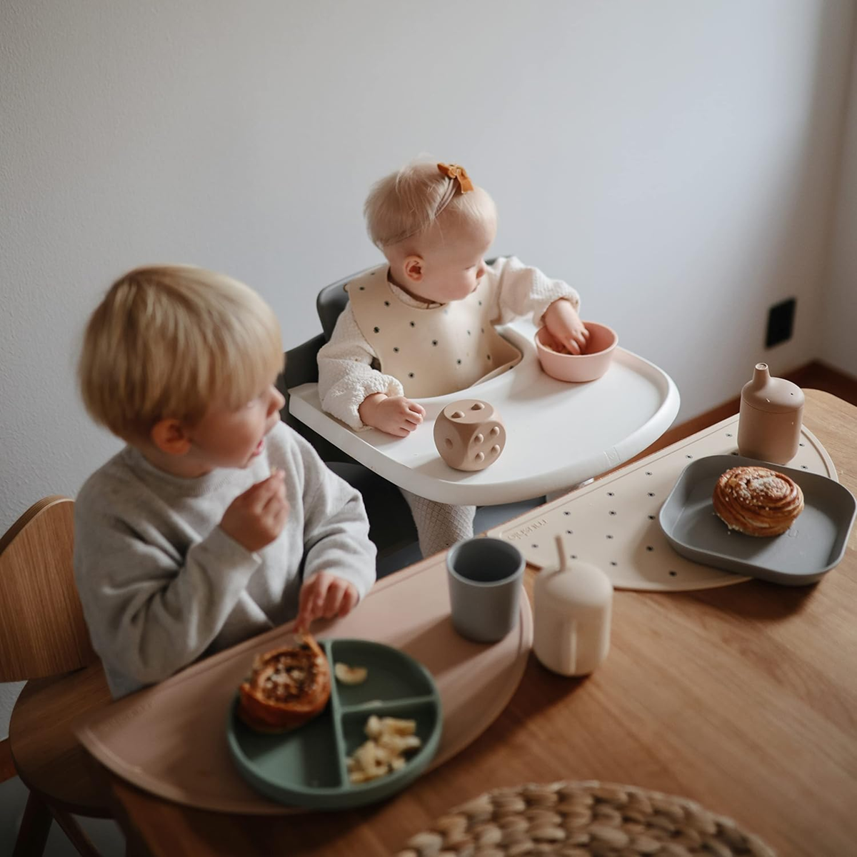 MUSHIE set de table en silicone tapis pour assiette