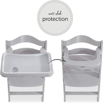 HAUCK Alpha Plateau Gris plateau supplémentaire pour chaise haute