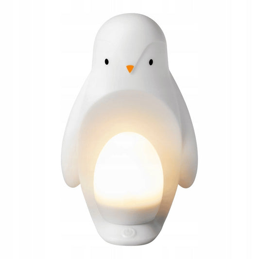 TOMMEE TIPPEE Pingwin 2w1 lampka nocna + przenośna, biała lampka LED pingwin