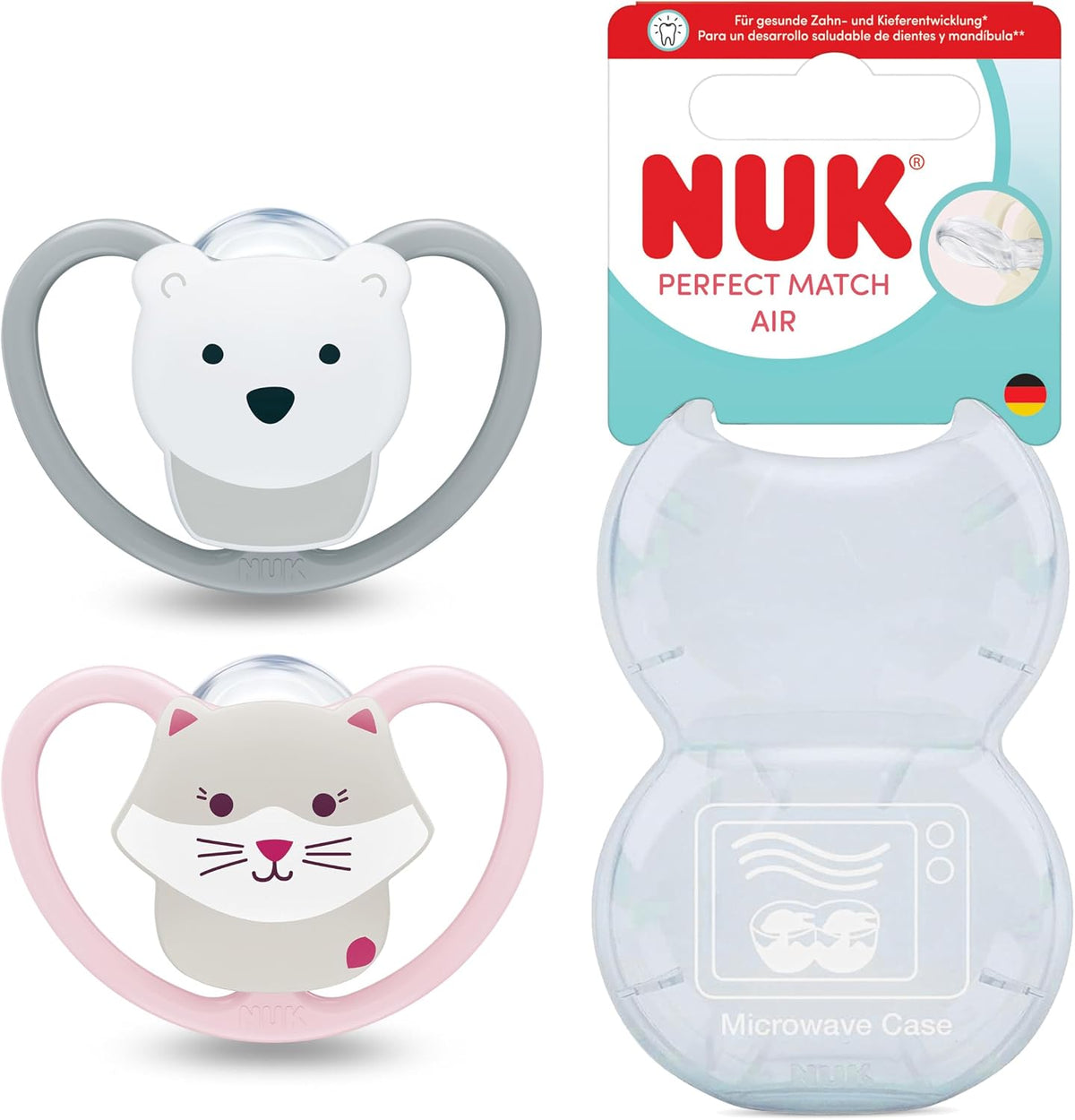 NUK Perfect Match Air cumlík 18-36m x2