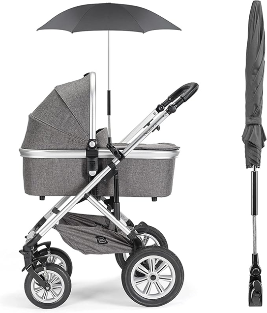 Parasol de protection ZAMBOO pour poussette, diamètre 73 cm, protection UV