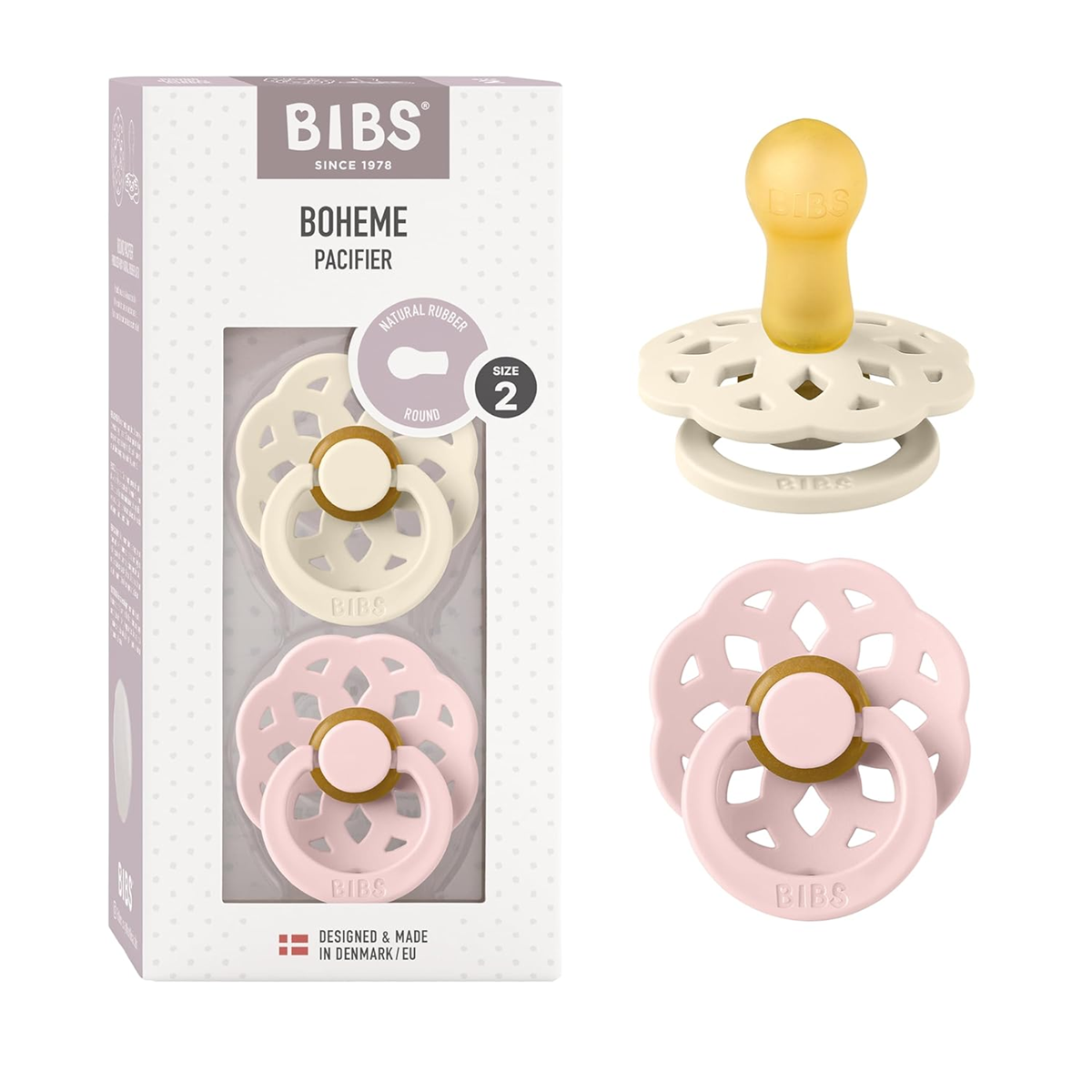 BIBS BOHEME smoczki uspokajające 2pack 6msc+