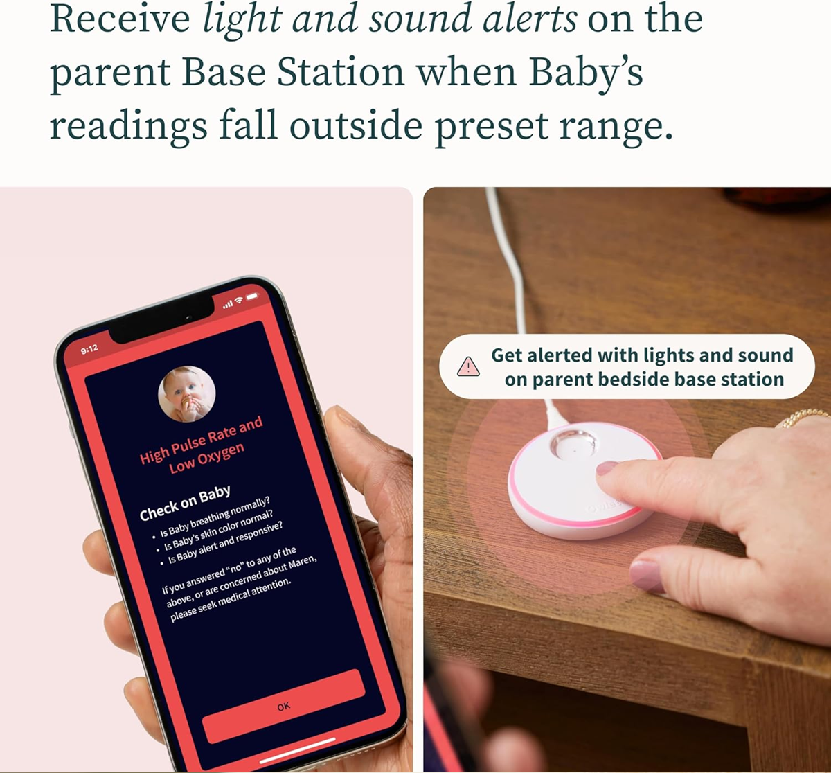 OWLET DREAM SOCK smart oxygen and pulse monitor for infants