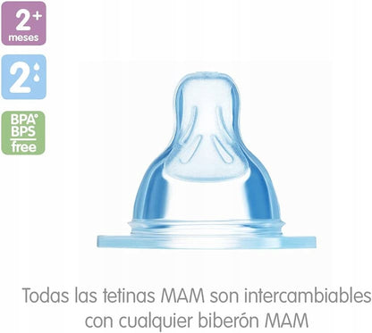 MAM tétine pour biberon x2 2m+