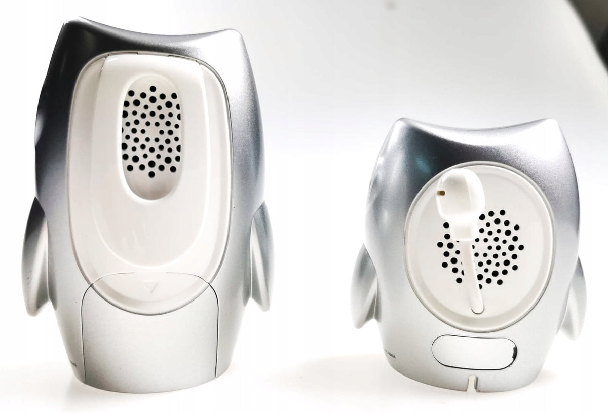VTECH BM2300 cyfrowa NIANIA ELEKTRONICZNA z lampką, srebrny baby monitor DECT z czujnikiem temperatury