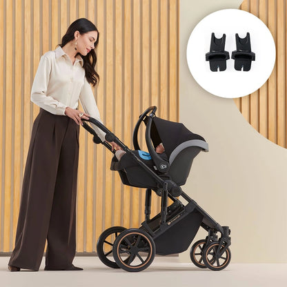 KINDERKRAFT PRIME2 PRO poussette multifonction 3-en-1 jusqu'à 22kg + siège auto MINK PRO