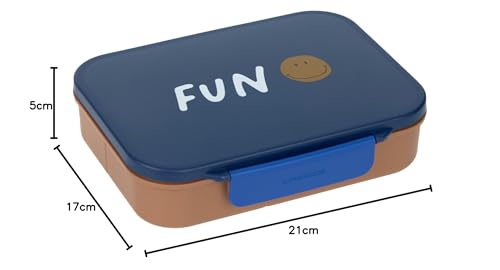 LÄSSIG Little Gang Smile boîte à goûter avec compartiments bento