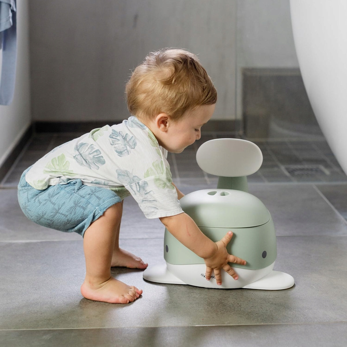 KINDSGUT pot avec insert amovible et couvercle BALEINE