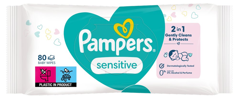 PAMPERS SENSITIVE lingettes bébé x80