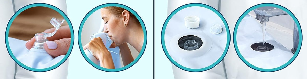 NOUBABY XXL mata wodna do zabawy na brzuszku 100 cm OCEAN – zdjęcie produktu 2