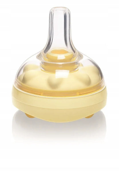 MEDELA butelka 150 ml + smoczek CALMA, żółty smoczek do karmienia 0+, wolny od BPA